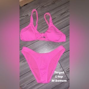 Hot pink bikini set